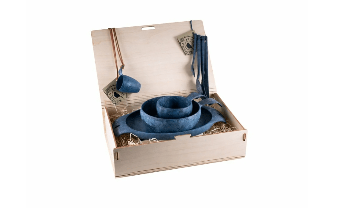 E-shop KPRM Kupilka Premium Blue súprava riadu, modrá v darčekovom balení