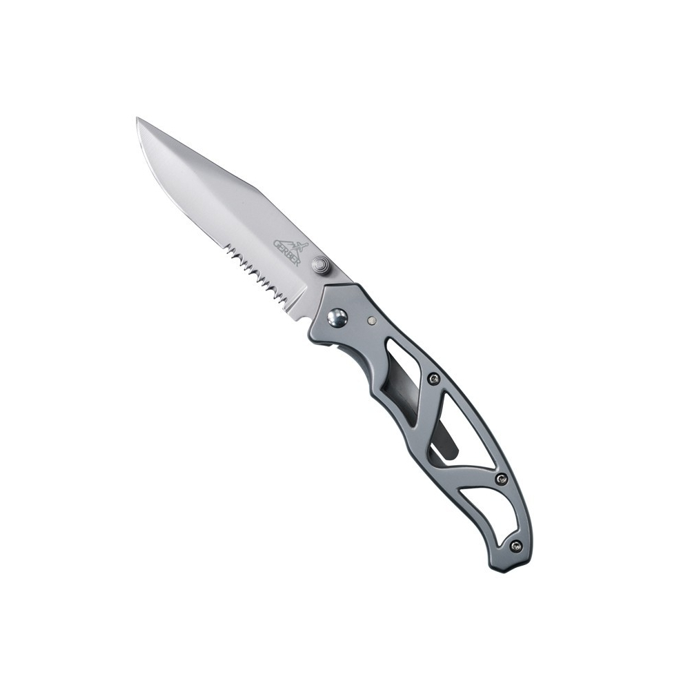 E-shop Gerber 31-003627 Paraframe I Part. Serrated vreckový nôž 7,5 cm, celooceľový