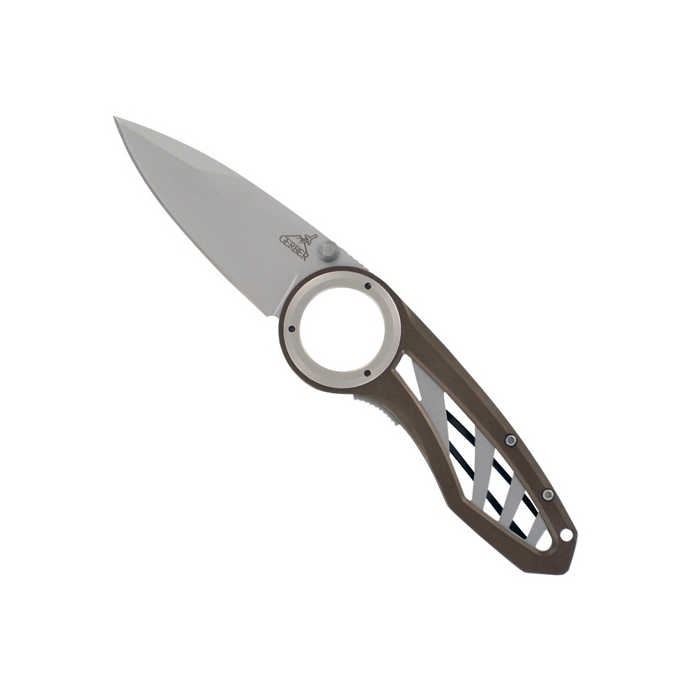 E-shop Gerber 31-003640 Remix Plain vreckový nôž 7,3 cm, Stonewash, čierna, hliník, spona