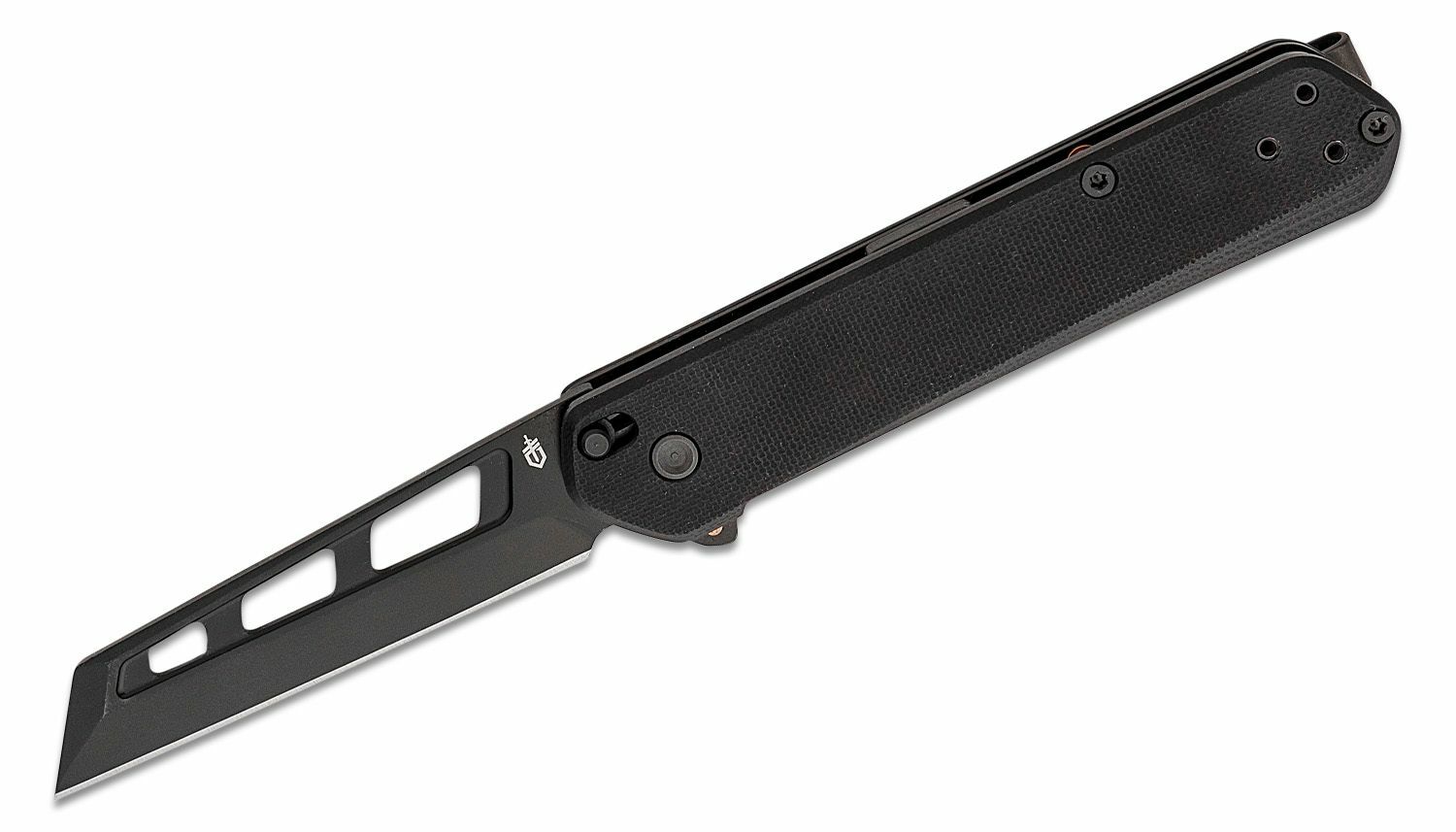 E-shop Gerber Spire AO - G10 minimalistický vreckový nôž 7,4 cm, celočierny, G10