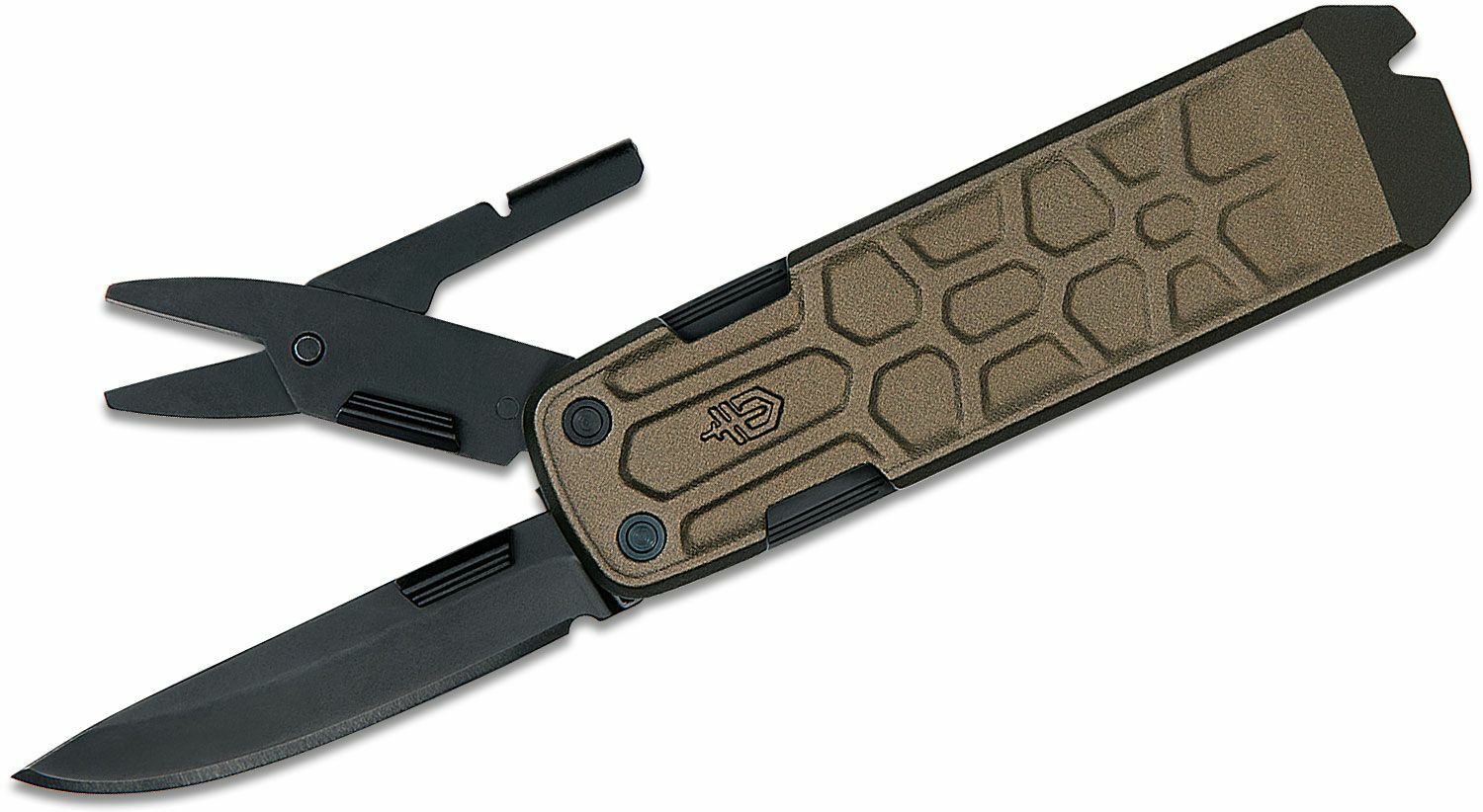 E-shop Gerber Lockdown Slim Pry Burnt Bronze multifunkčný vreckový nôž 6,4cm, bronzová, hliník, 7 nástrojov