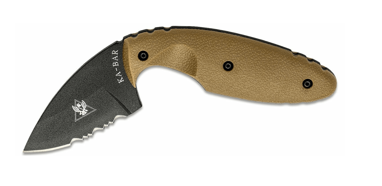 E-shop KA-BAR KB-1477CB TDI ORIGINAL taktický nôž 5,9 cm, pieskovo-hnedá, Zytel, puzdro