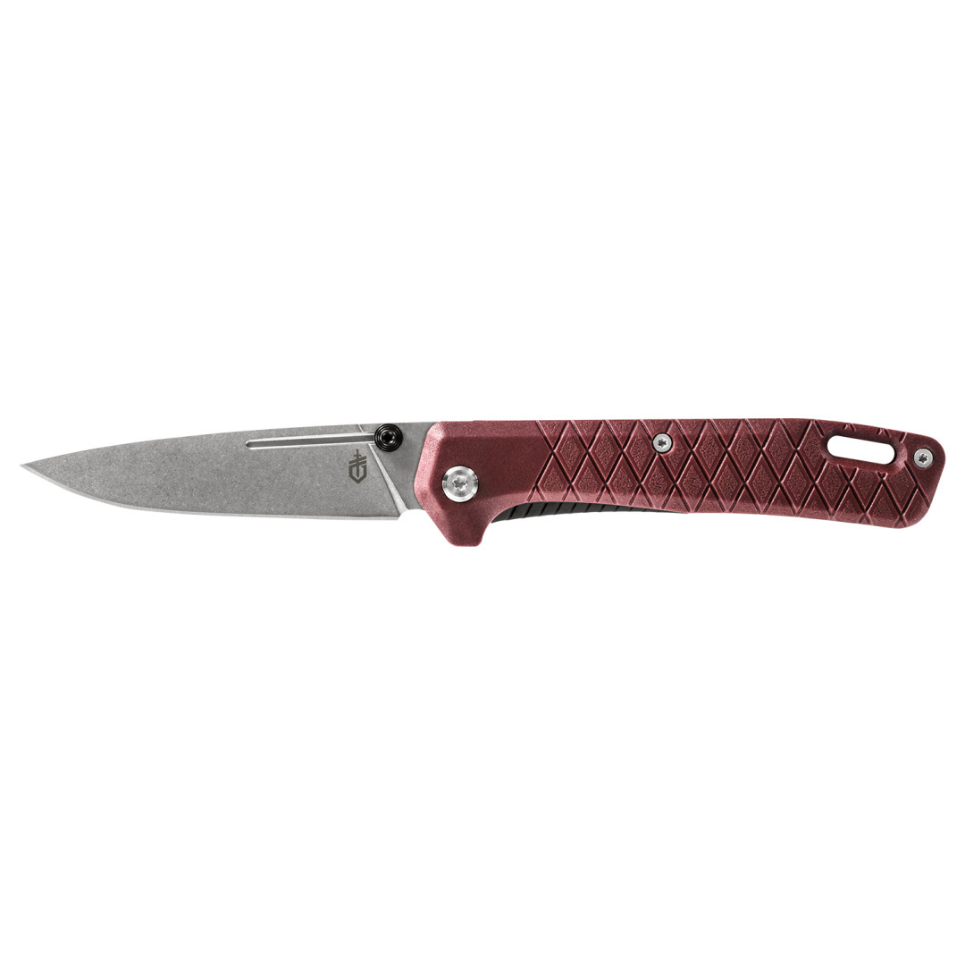 E-shop Gerber 31-004069 Zilch - Drab Red vreckový nôž 7,8 cm, Stonewash, zemito-červená, GFN