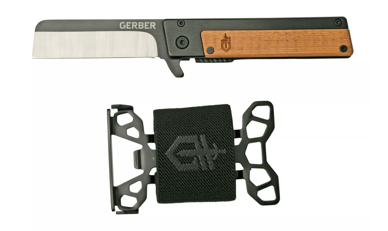 Gerber 31-004138 Quadrant Bamboo & Barbill zatvárací nôž 6,8cm, bambus, peňaženka z ocele
