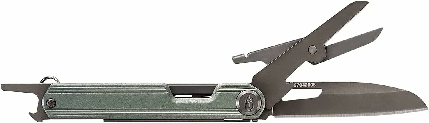 E-shop Gerber 30-001727 Armbar Slim Cut - Baltic Haze multifunkčný nôž 6,3 cm, zelená, hliník, 3 funkcie
