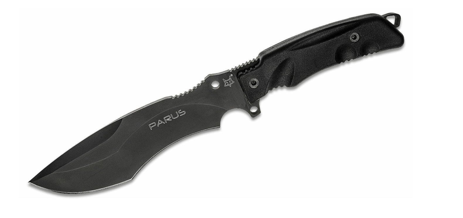 E-shop FOX Knives FX-9CM06 Parus Black vonkajší nôž 17,5 cm, čierna, Forprene, nylonové puzdro
