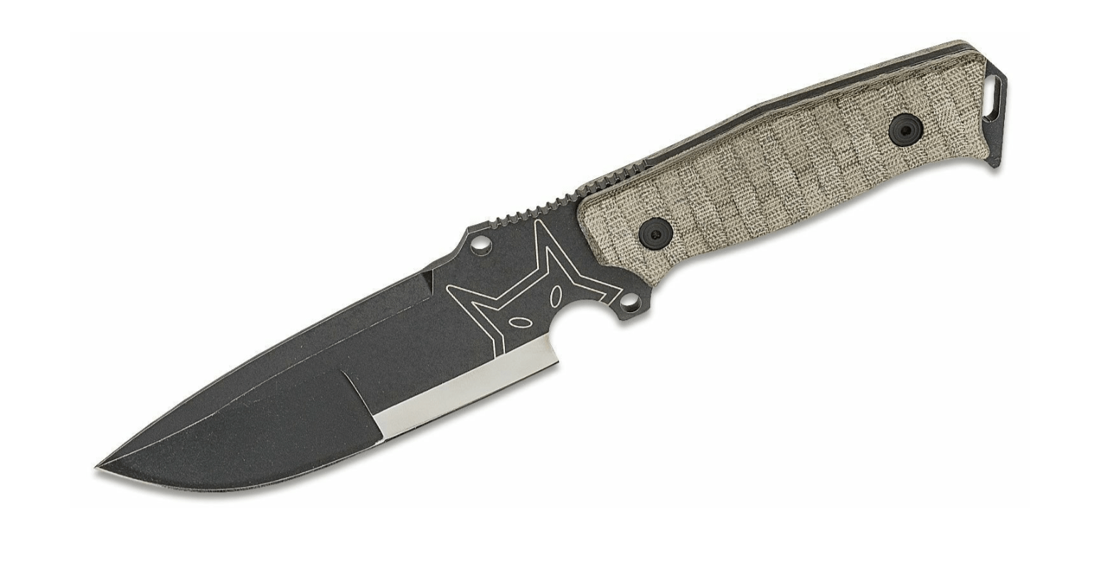 E-shop FOX Knives FX-610 vonkajší nôž 16 cm, zelená, Micarta, kožené puzdro