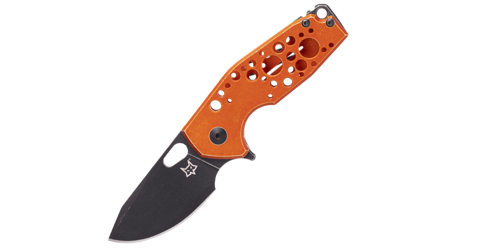 E-shop Fox Knives FOX Knife FX-526 ALO Suru Alluminium Orange vreckový nôž 6 cm, čierna, oranžová, hliník