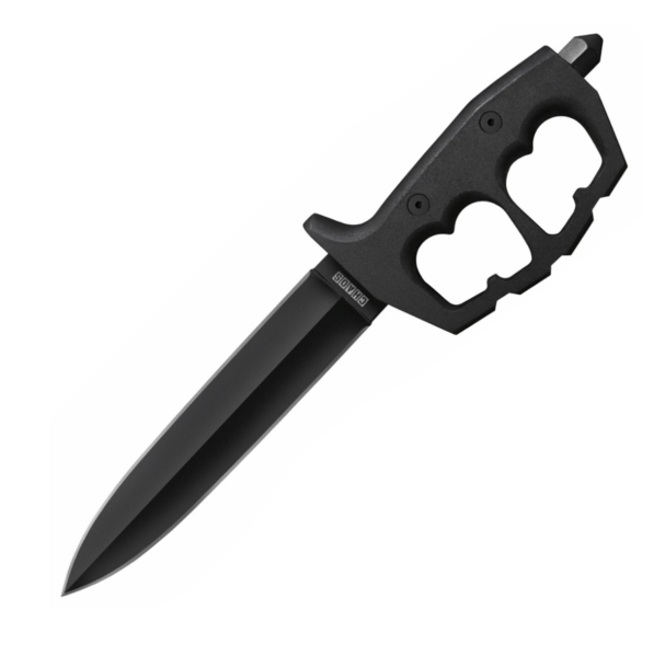 E-shop Cold Steel 80NTP Chaos Double Edge taktický nôž 19cm, celočierny, hliník, uhlíková oceľ, Secure Ex