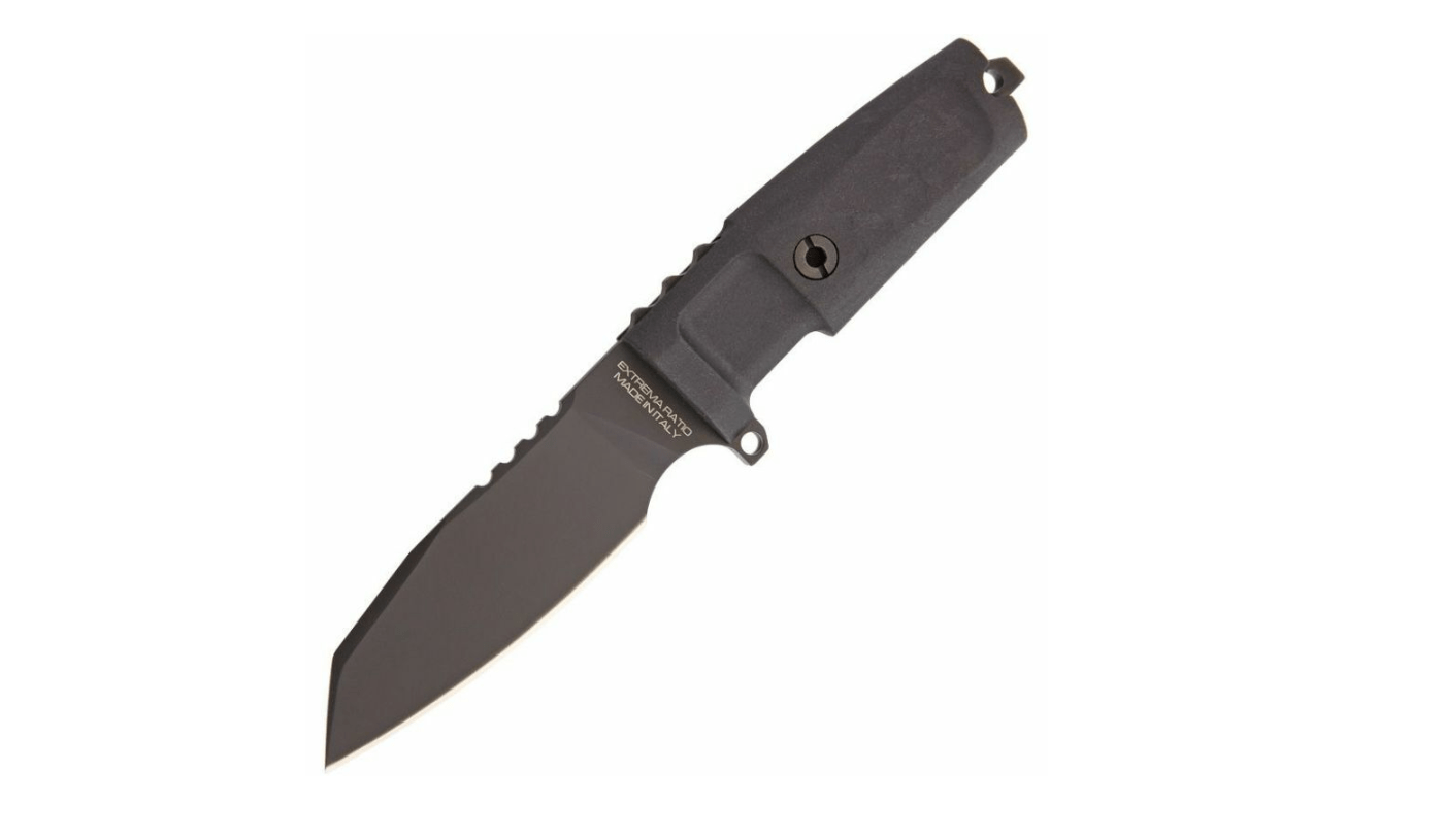 E-shop Extrema Ratio 04.1000.0085/BLK TASK C BLACK taktický nôž 11 cm, celočierny, Forprene, polymér puzdro