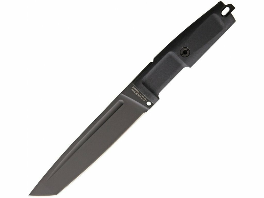E-shop Extrema Ratio 04.1000.0436/BLK T4000 S BLACK taktický nôž 17,4cm, čierna, Forprene, puzdro nylon