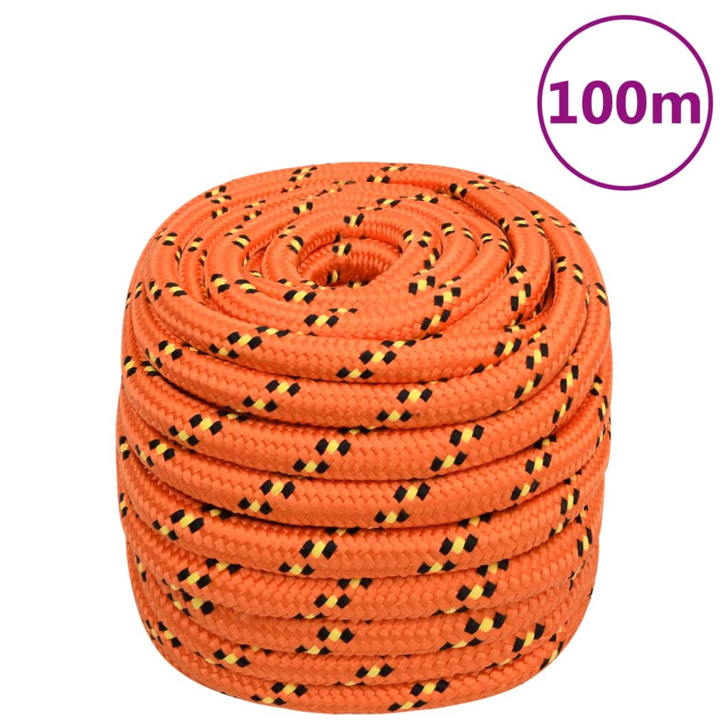 E-shop Multidom Lodné lano oranžové 20 mm 100 m polypropylén