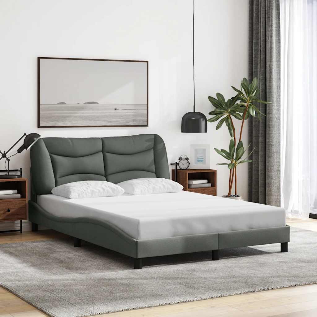E-shop Multidom Rám postele bez matraca Hvar tmavosivá 120x200 cm látka
