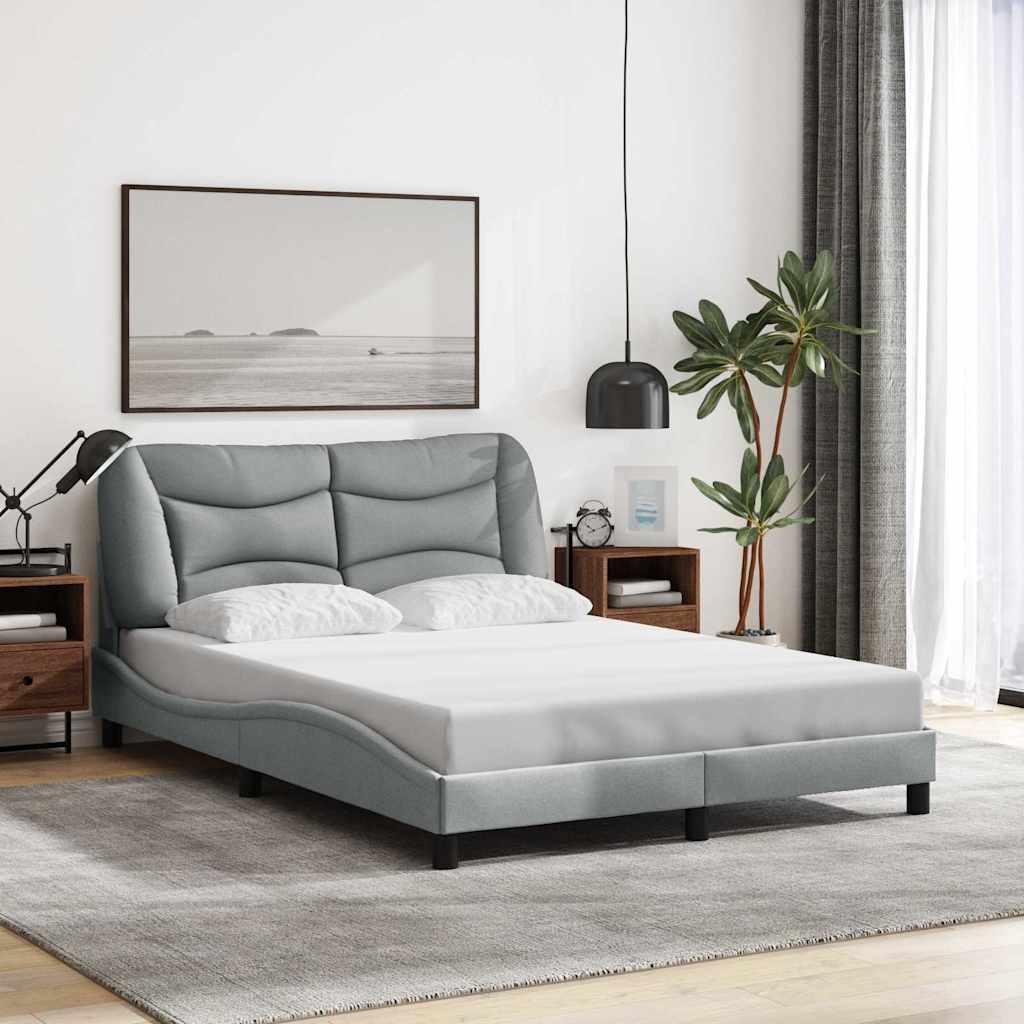E-shop Multidom Rám postele bez matraca Hvar bledosivý 120x200 cm látka