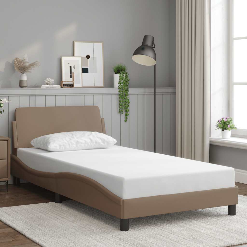 E-shop Multidom Rám postele Dover kapučínový 100x200 cm umelá koža