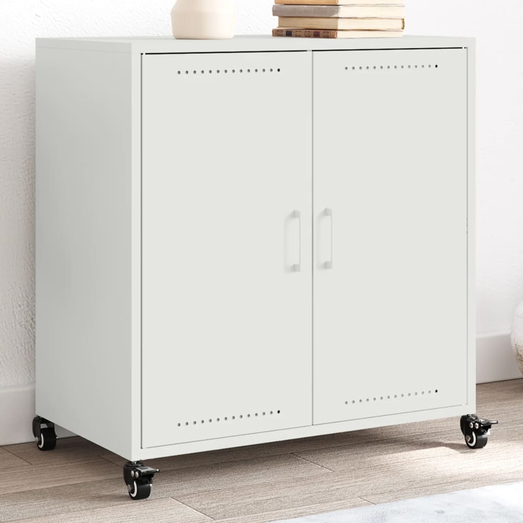 Multidom Komoda biela 68x39x72 cm oceľ