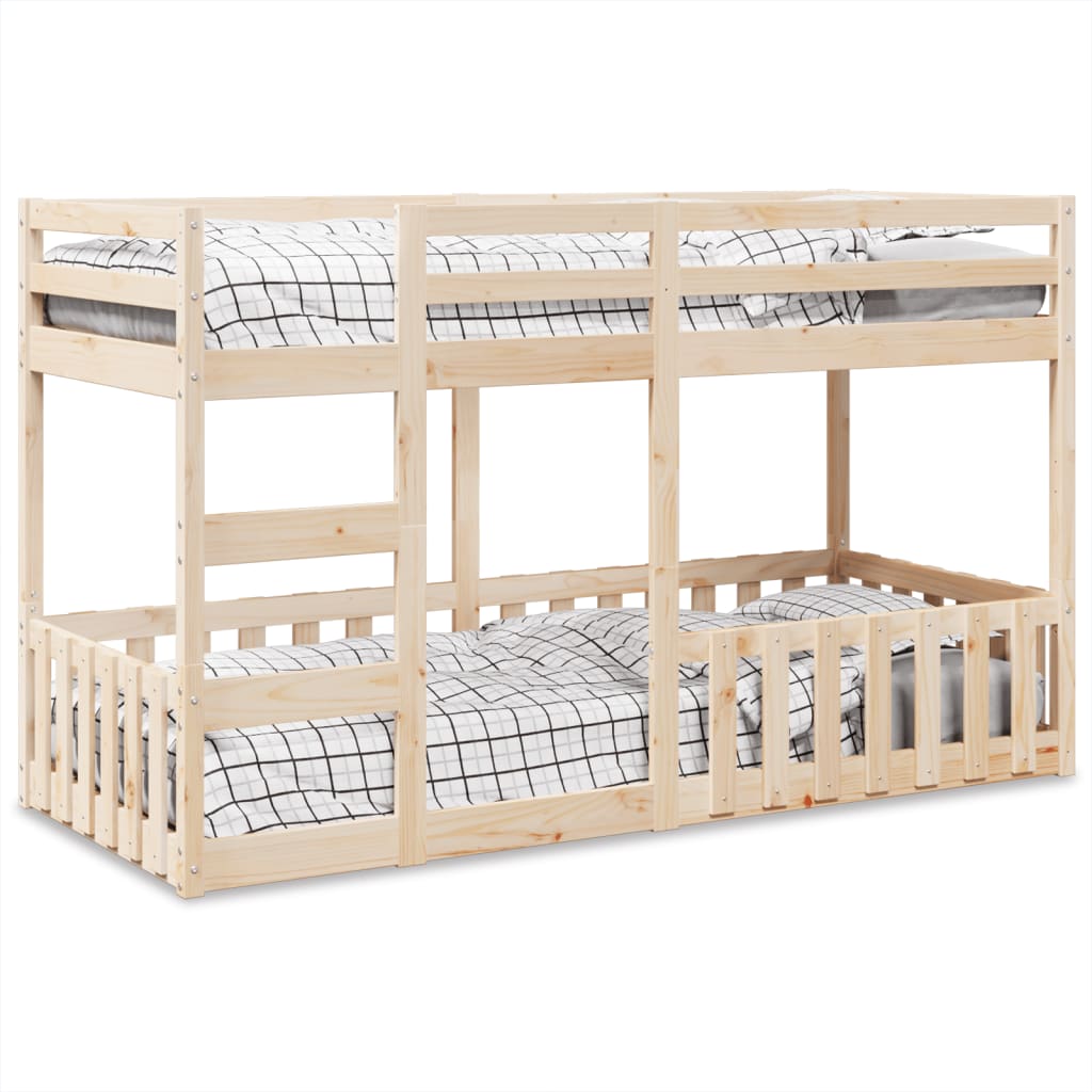 E-shop Multidom Poschodová posteľ 90x200 cm borovicový masív