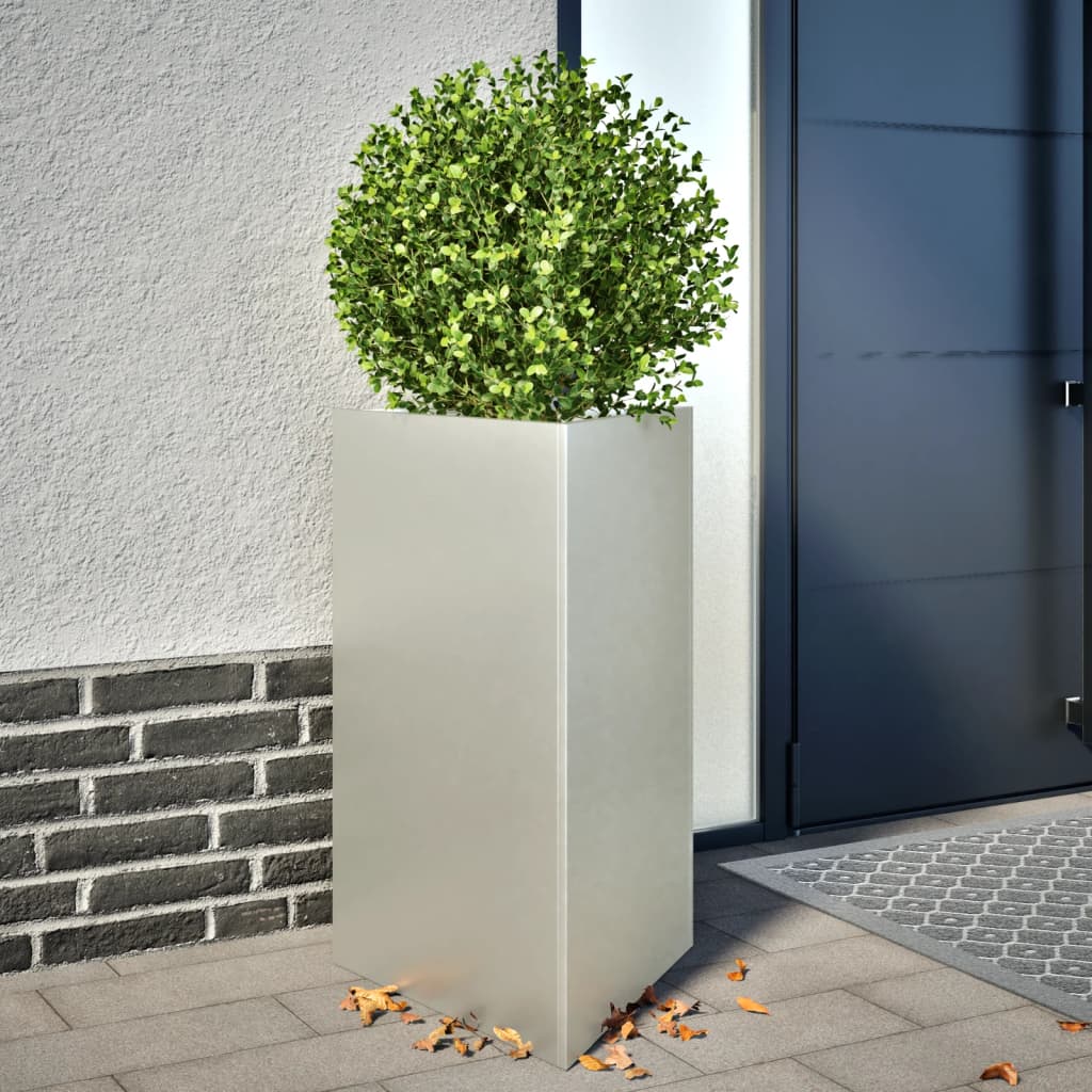 E-shop Multidom Záhradné kvetináče 2 ks trojuholník 50x43x75 cm oceľ