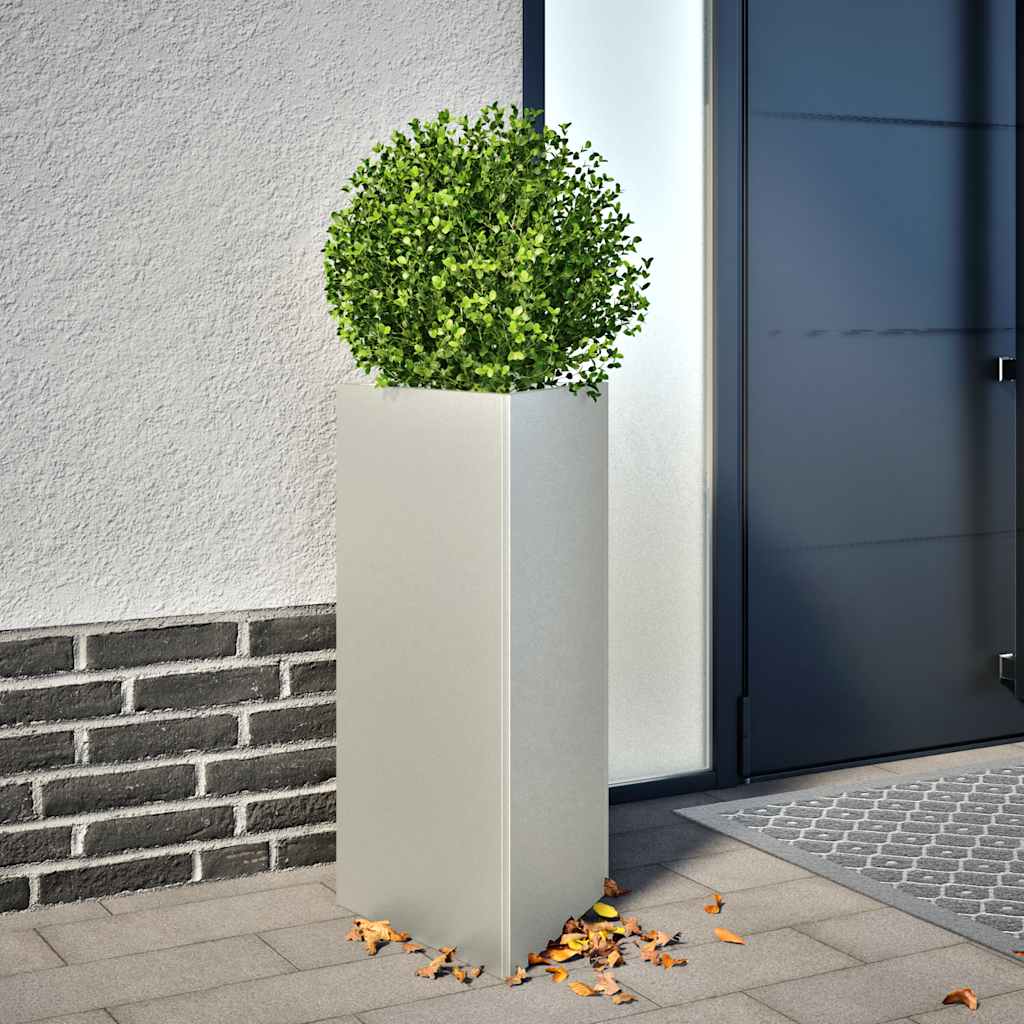 E-shop Multidom Záhradné kvetináče 2 ks trojuholník 40x34,5x75 cm oceľ