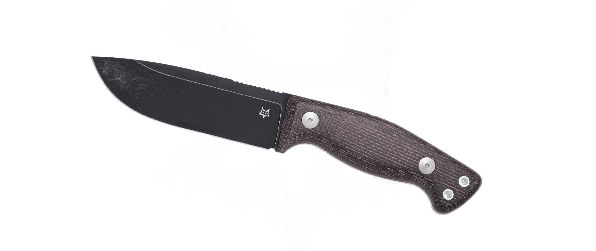 Fox Knives FX-105 MB Tokala lovecký nôž 11,6 cm, hnedá, Micarta, kožené puzdro