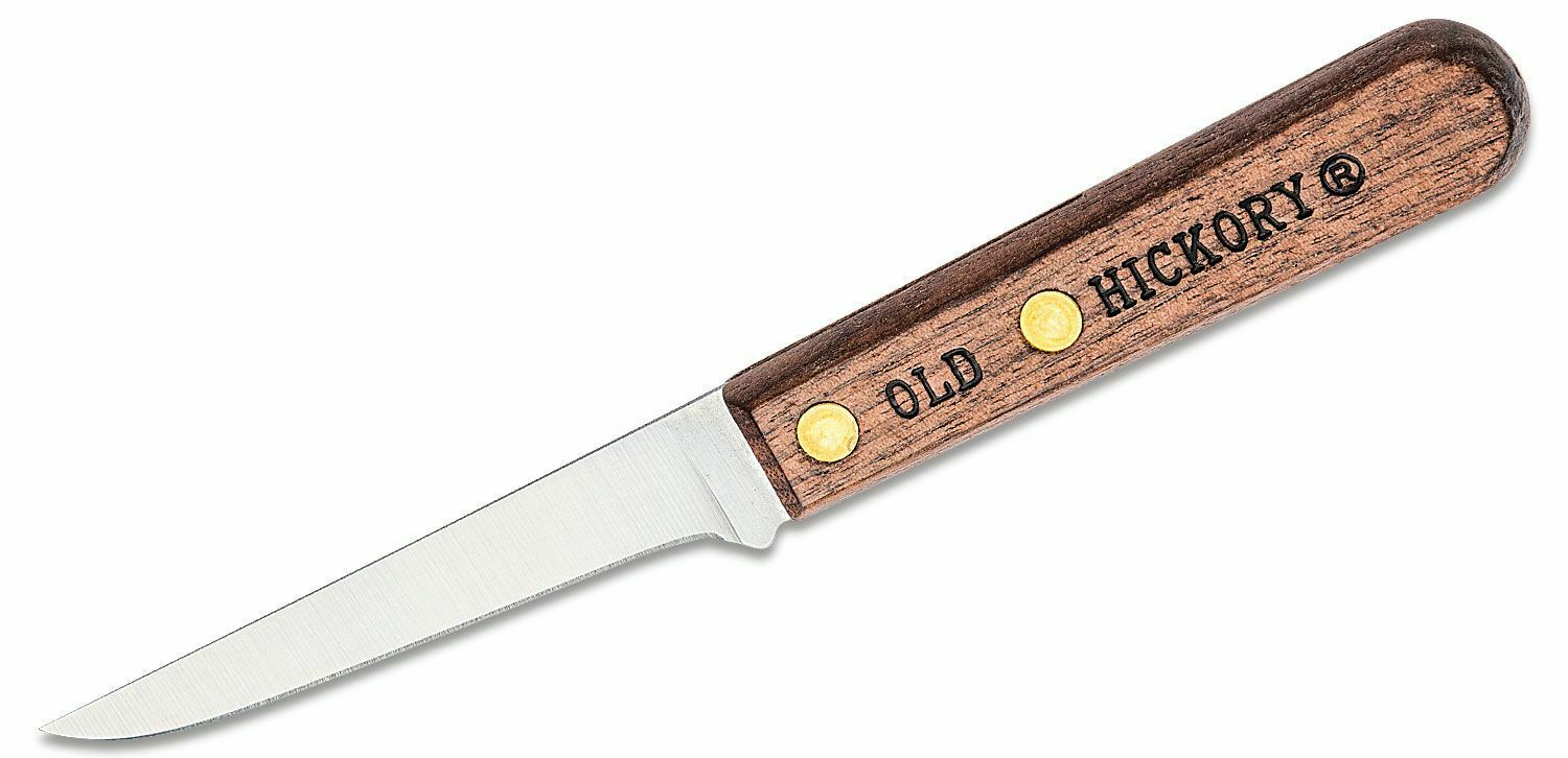 ONTARIO ON7028 OH-O Mini Filet malý lovecký filetovací nôž 8,3 cm, drevo, kožené puzdro
