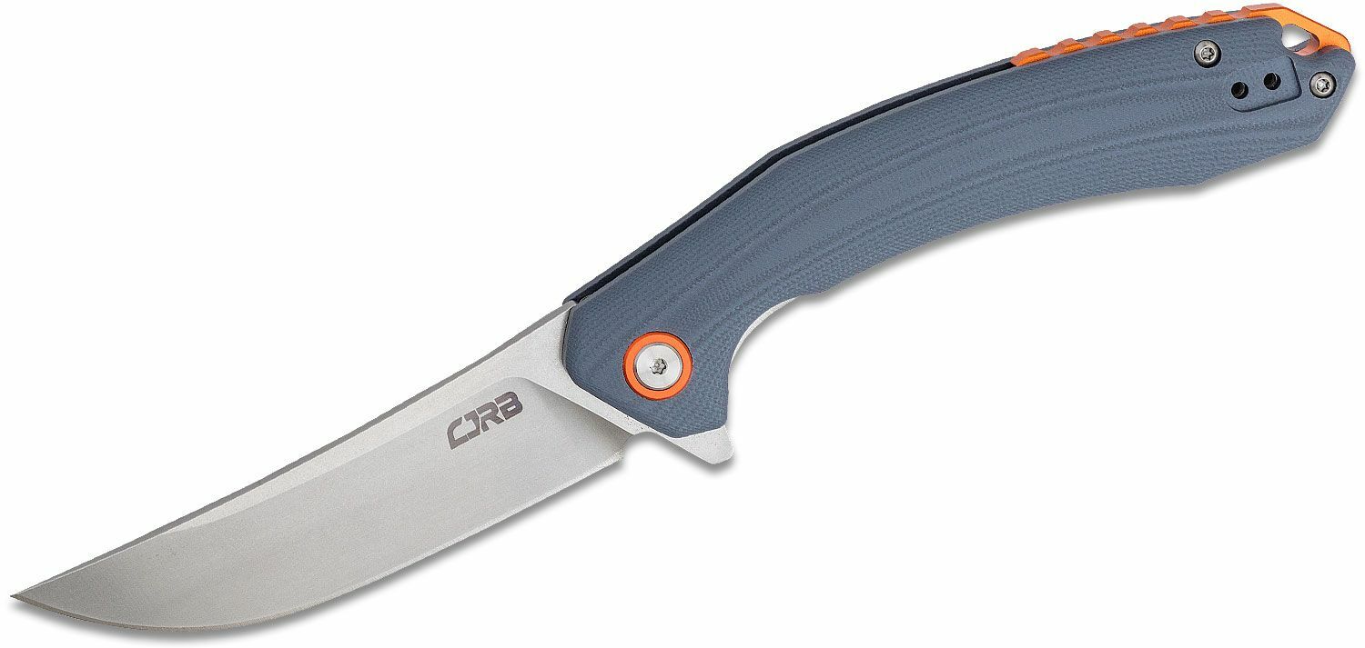E-shop CJRB J1906-GYC Gobi vreckový nôž 8,9 cm, Stonewash, modro-šedá, G10 (CNC textúra)