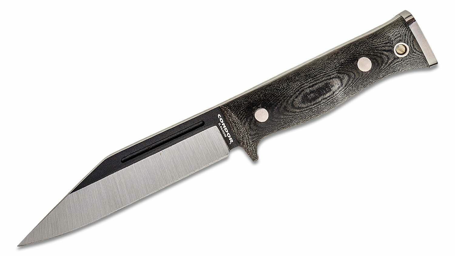 E-shop Condor CTK1823-5.5HC SIGRUN taktický nôž 14,3 cm, čierno-šedá, Micarta, puzdro Kydex+koža