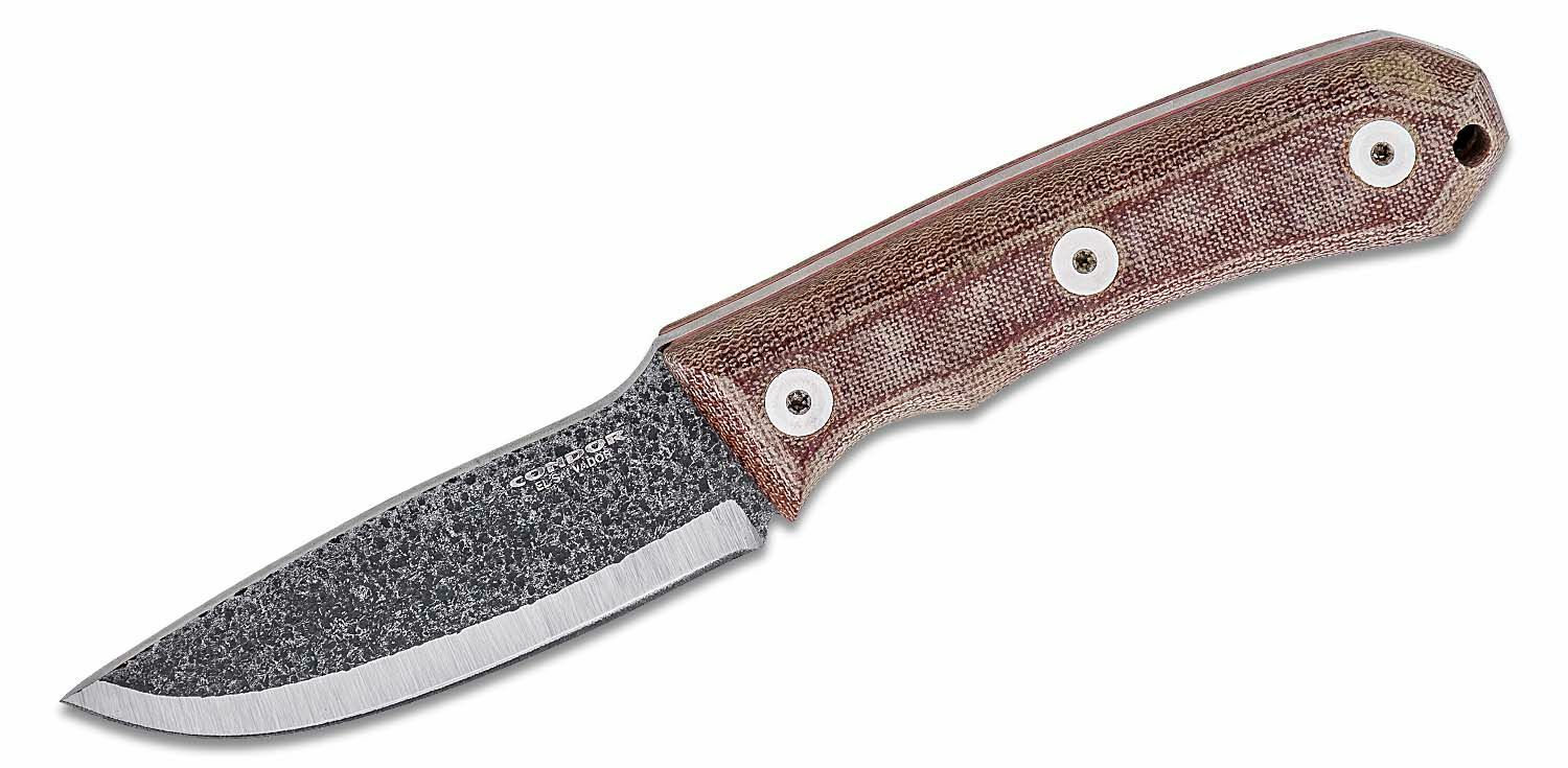 E-shop Condor CTK2837-3.5C MOUNTAIN P.A.S.S. CARRY všestranný nôž 8,9cm, hnedá, Micarta, kožené puzdro