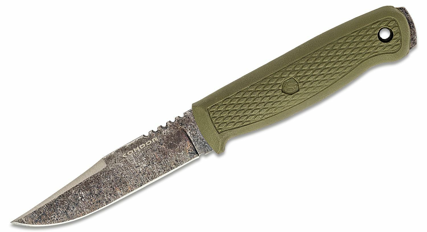 E-shop Condor CTK3949-4.2HC BUSHGLIDER ARMY GREEN vonkajší nôž 10,7 cm, zelená, polypropylén, puzdro