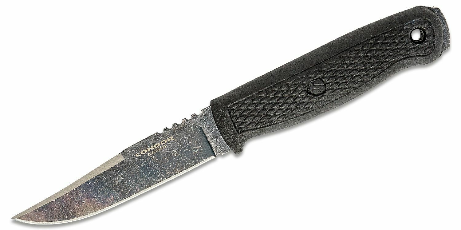 E-shop Condor CTK3950-4.2HC BUSHGLIDER BLACK vonkajší nôž 10,7 cm, čierna, polypropylén, puzdro