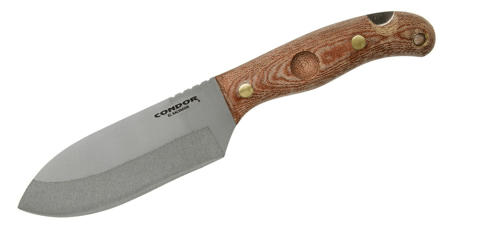 E-shop Condor CTK3920-4.7HC TOKI vonkajší nôž 12 cm, hnedá, Micarta, kožené puzdro, kresadlo, vrecko