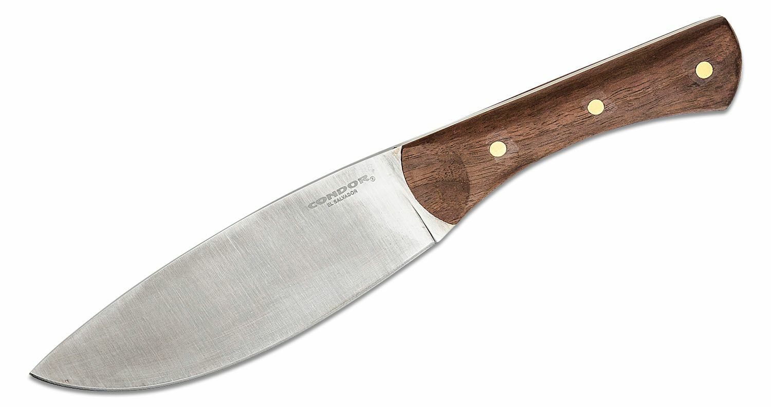E-shop Condor CTK5003-6.6 KNULUJULU vonkajší nôž 16,9 cm, orechové drevo, kožené puzdro