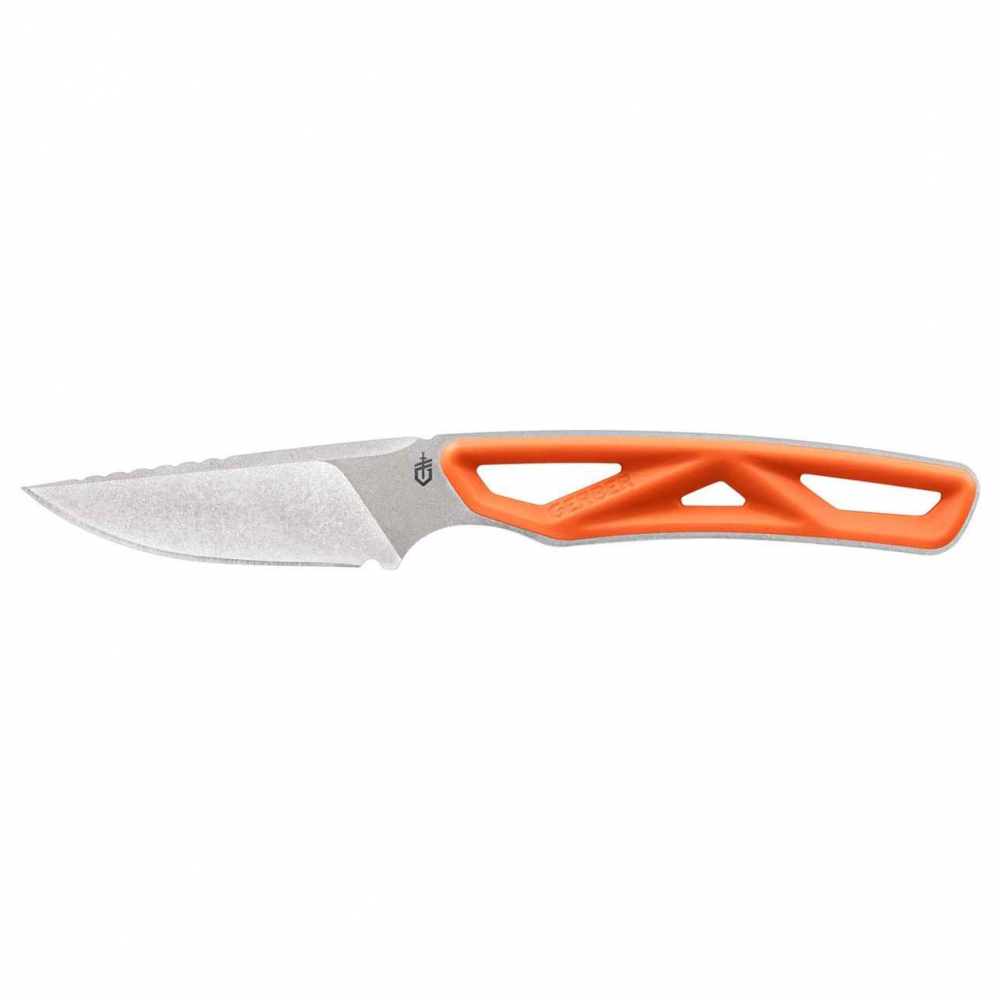 Gerber 30-001799 Exo-Mod Caper Orange lovecký nôž 8,3 cm, Stonewash, oranžová, plast, puzdro