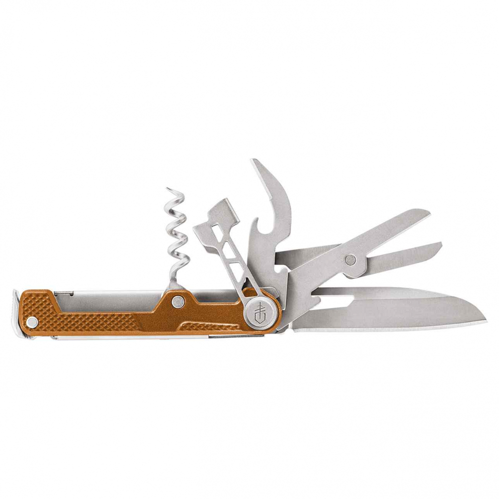 E-shop Gerber 30-001582 ArmBar Cork Orange multifunkčný nôž 6,3 cm, oranžová, hliník, 8 funkcií