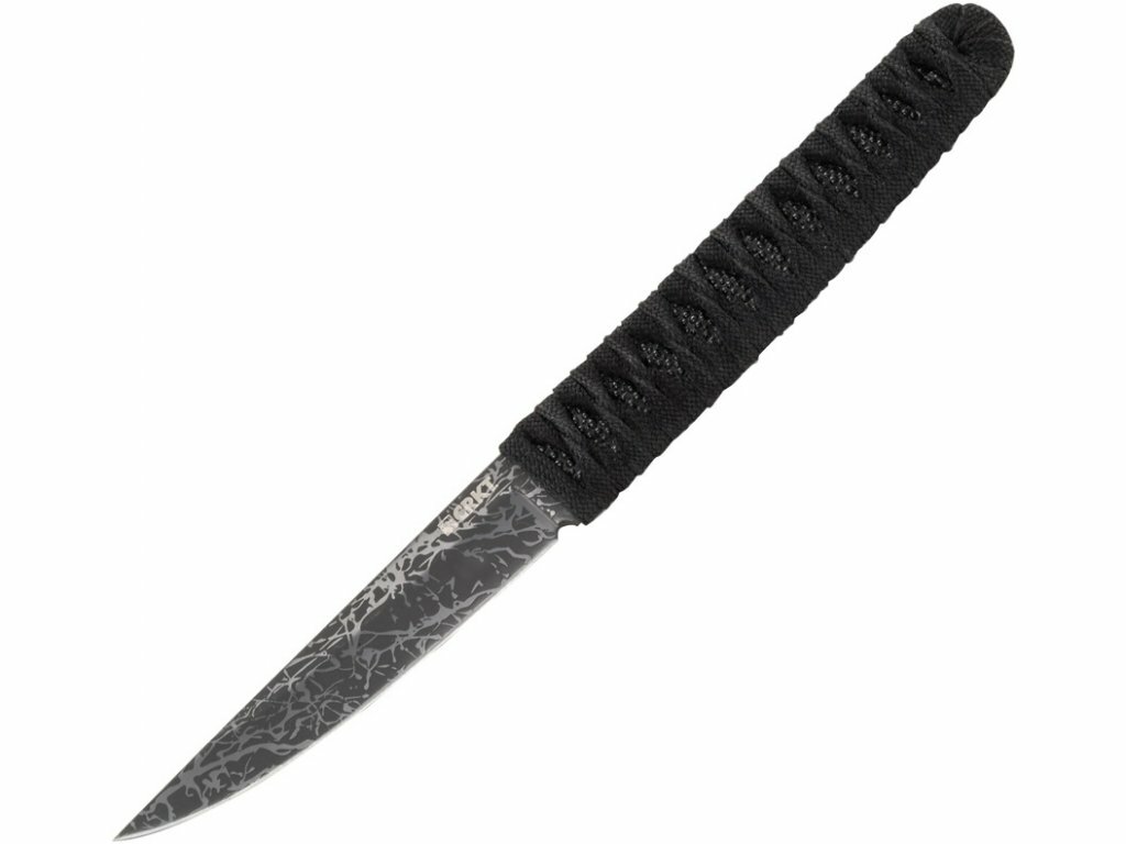 E-shop CRKT CR-2367 OBAKE™ BLACK každodenný nôž 9 cm, koža raje, nylonové vlákna, puzdro zytel, šnúrka