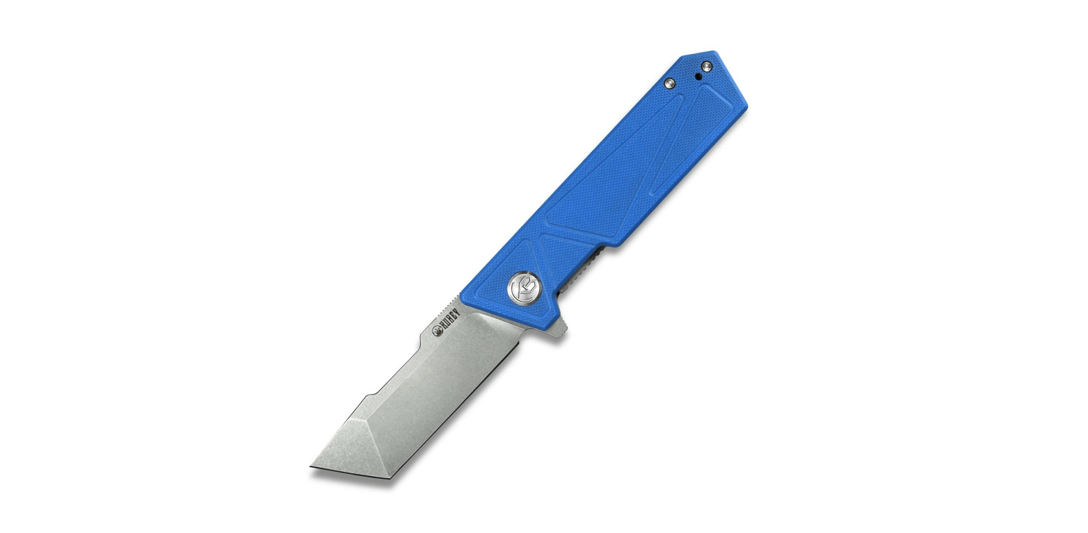 E-shop Kubey KU104C Avenger vreckový nôž 7,8 cm, Bead Blasted, modrá, G10