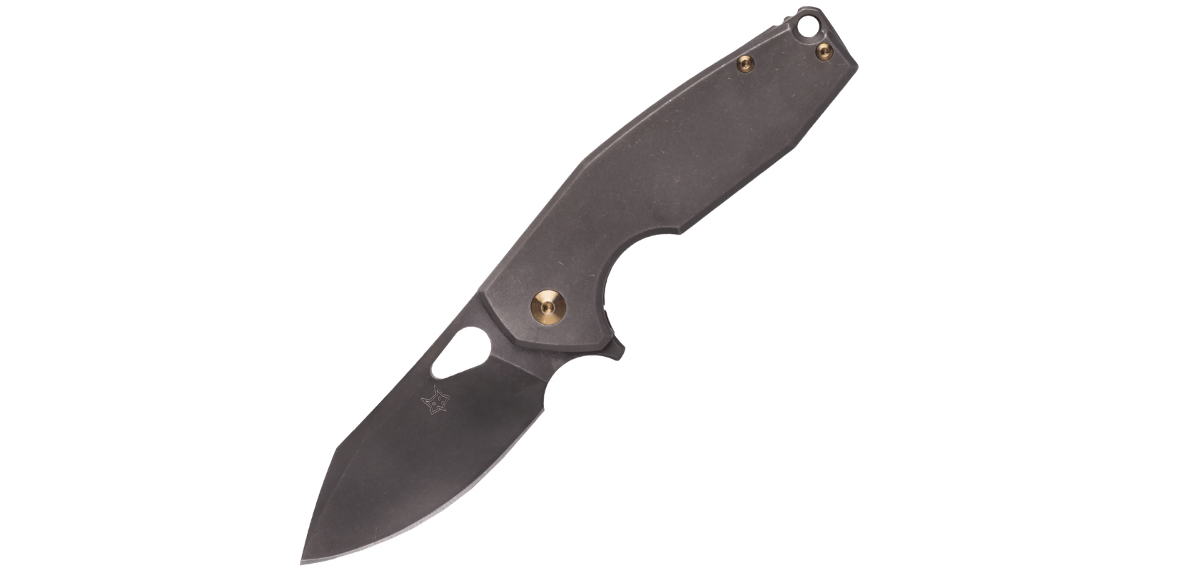 E-shop FOX Knives FX-527 TIPVD Yaru PVD Stonwash vreckový nôž 7 cm, titán, bronz