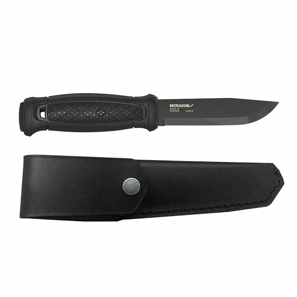 E-shop Morakniv 13100 Garberg Black Carbon outdoor nôž 10,9 cm, čierna, guma, plast, kožené puzdro