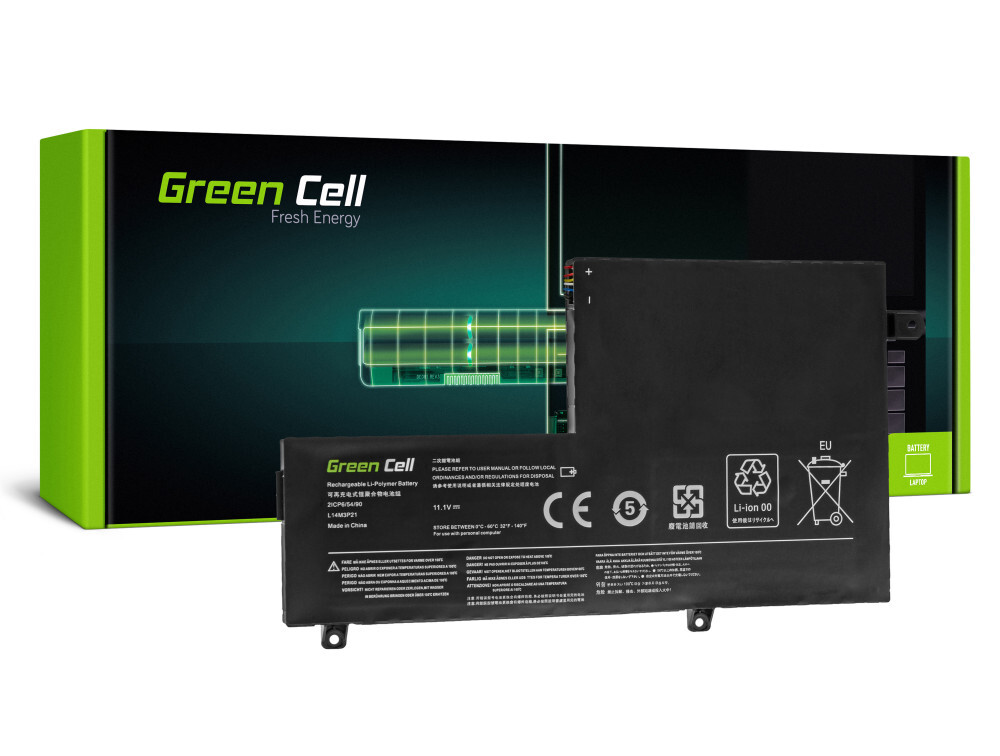 E-shop Green Cell LE124 Batéria L14M3P21 pre Lenovo Yoga 500-14IBD 500-14ISK 500-15IBD 500-15ISK