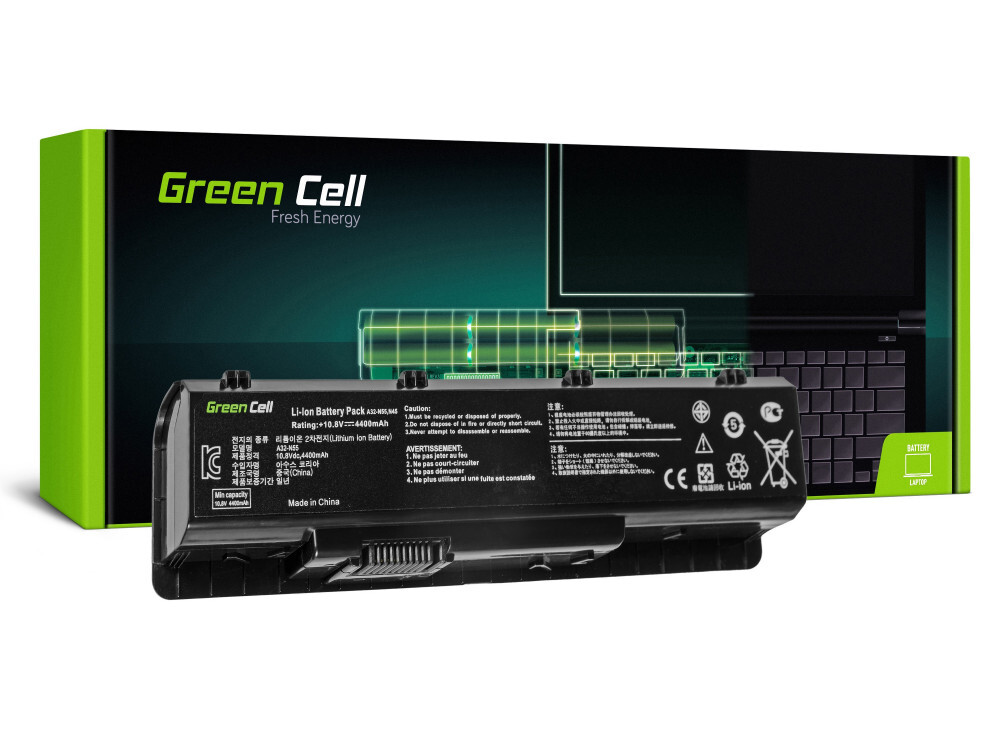 E-shop Green Cell AS42 Batéria pre Asus N45 N55 N55S N75 N75E N75S / 11,1V 4400mAh