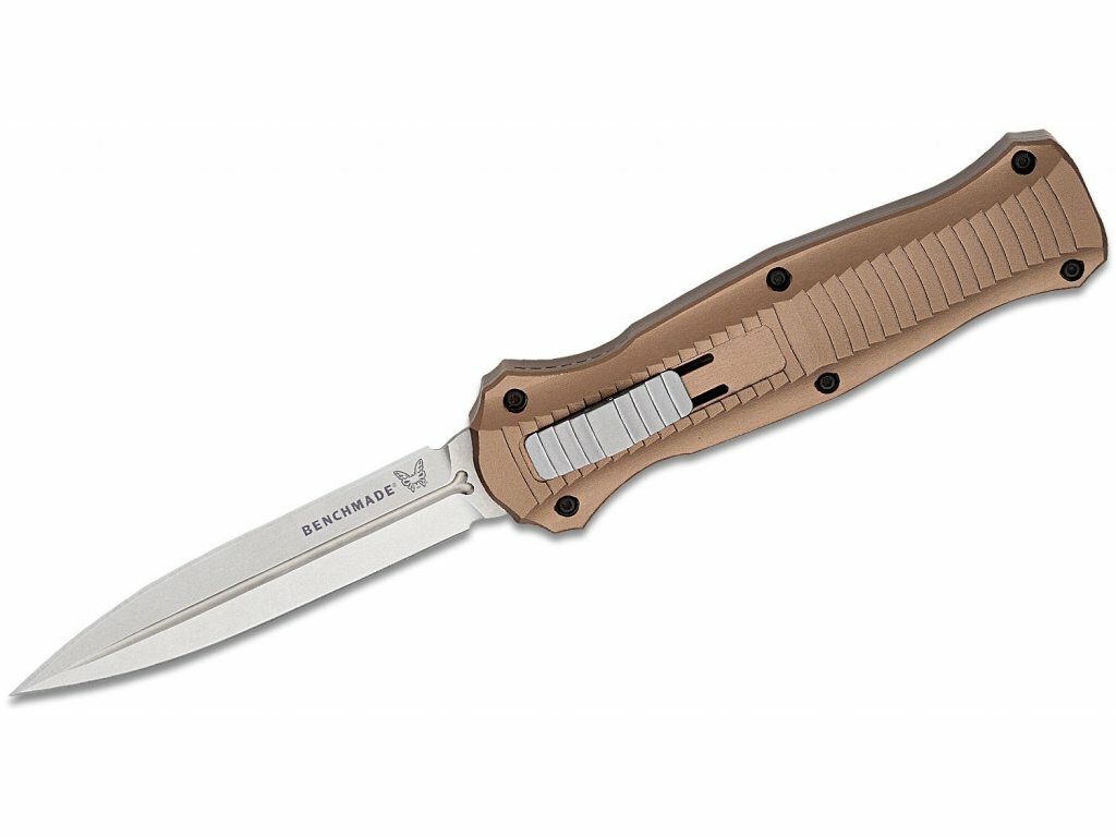 Benchmade 3300-2303 Infidel Dark Earth vyskakovací nôž 9,9cm, tmavohnedá, hliník, limitovaná edícia