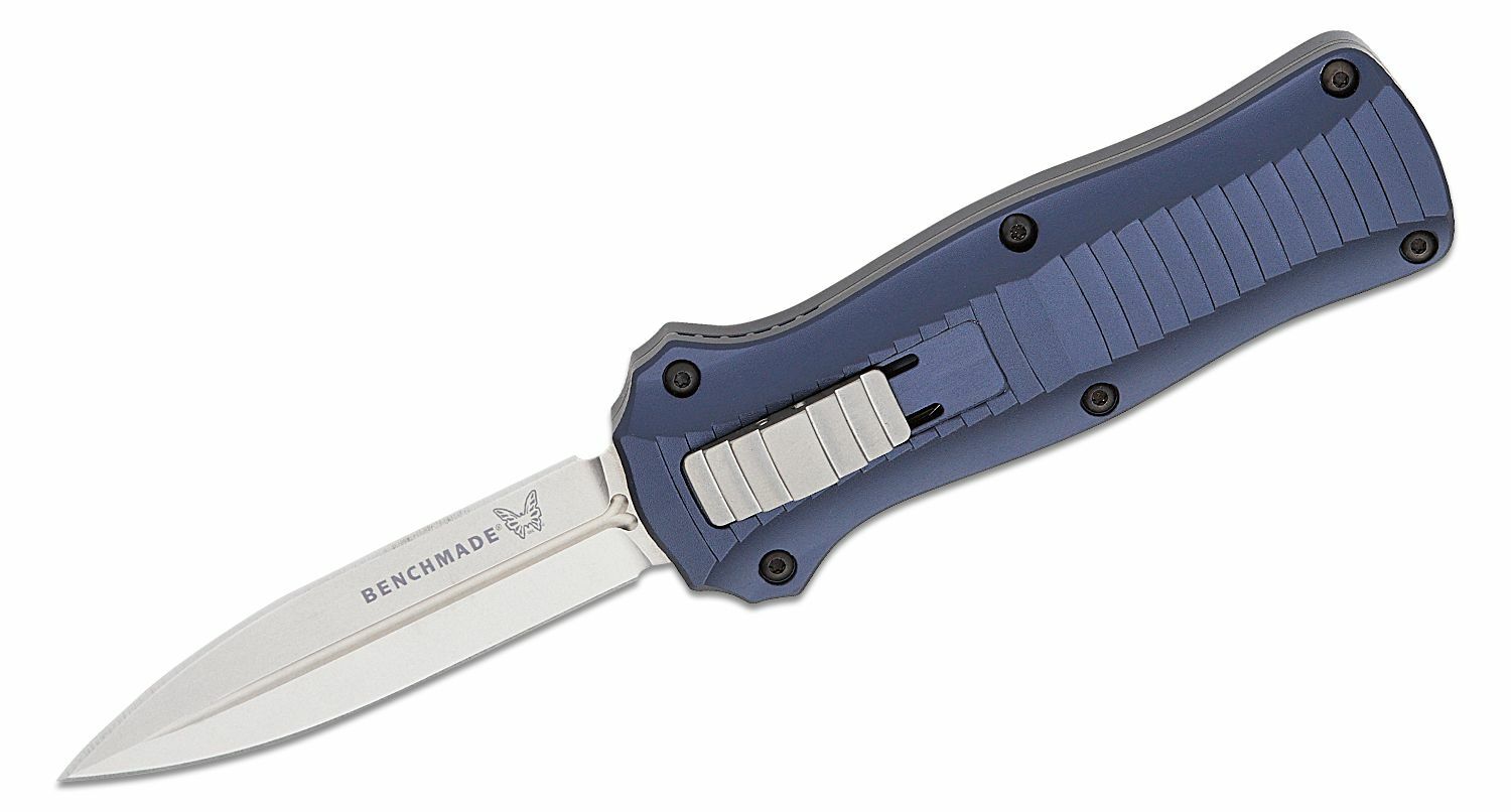 E-shop Benchmade 3350-2301 Mini Infidel Crater Blue vyskakovací nôž 7,9cm, modrá, hliník, limit. edícia