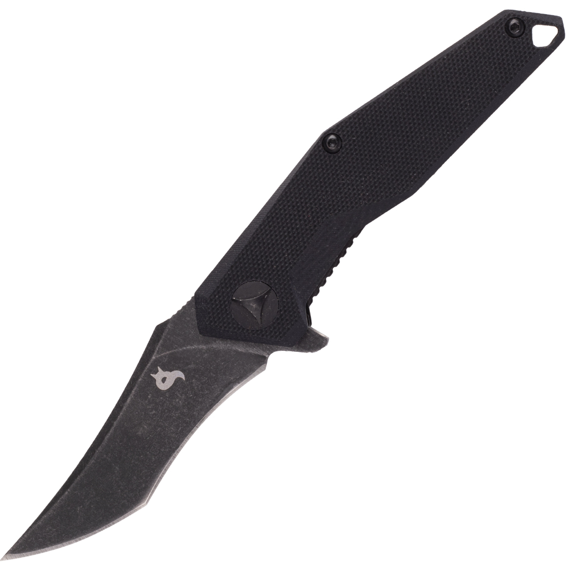 E-shop FOX knives BLACK FOX BF-729 "KRAVI" Black vreckový nôž 7 cm, Stonewash, čierna, G10