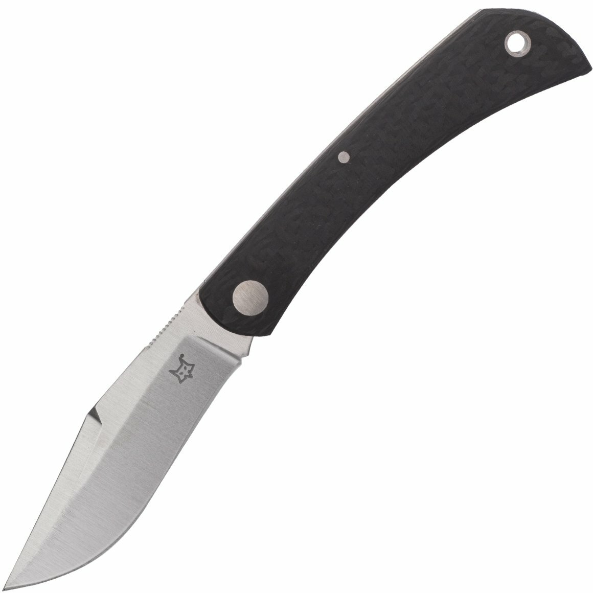E-shop FOX knives FX-582 CF LIBAR vreckový nôž 7 cm, uhlíkové vlákno, kožené puzdro