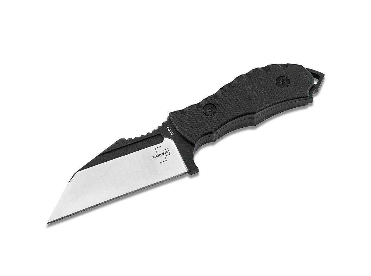 E-shop Böker Plus 02BO091 ANDHRIMNIR MINI nôž EDC 8,5 cm, čierna, G10, puzdro kydex