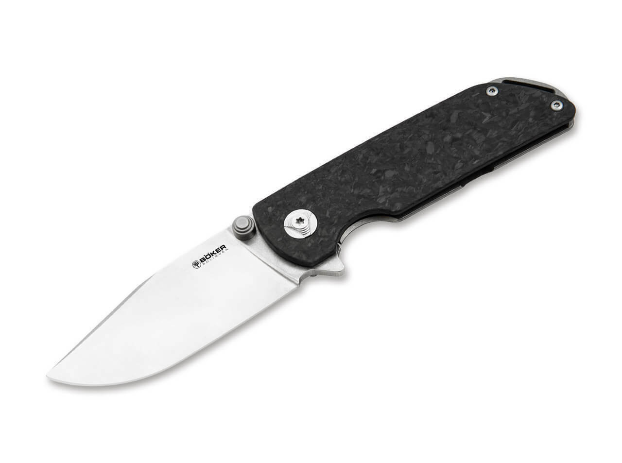 E-shop Böker Manufaktur Solingen 110665 Sherman vreckový nôž 7,5 cm, uhlíkové vlákno