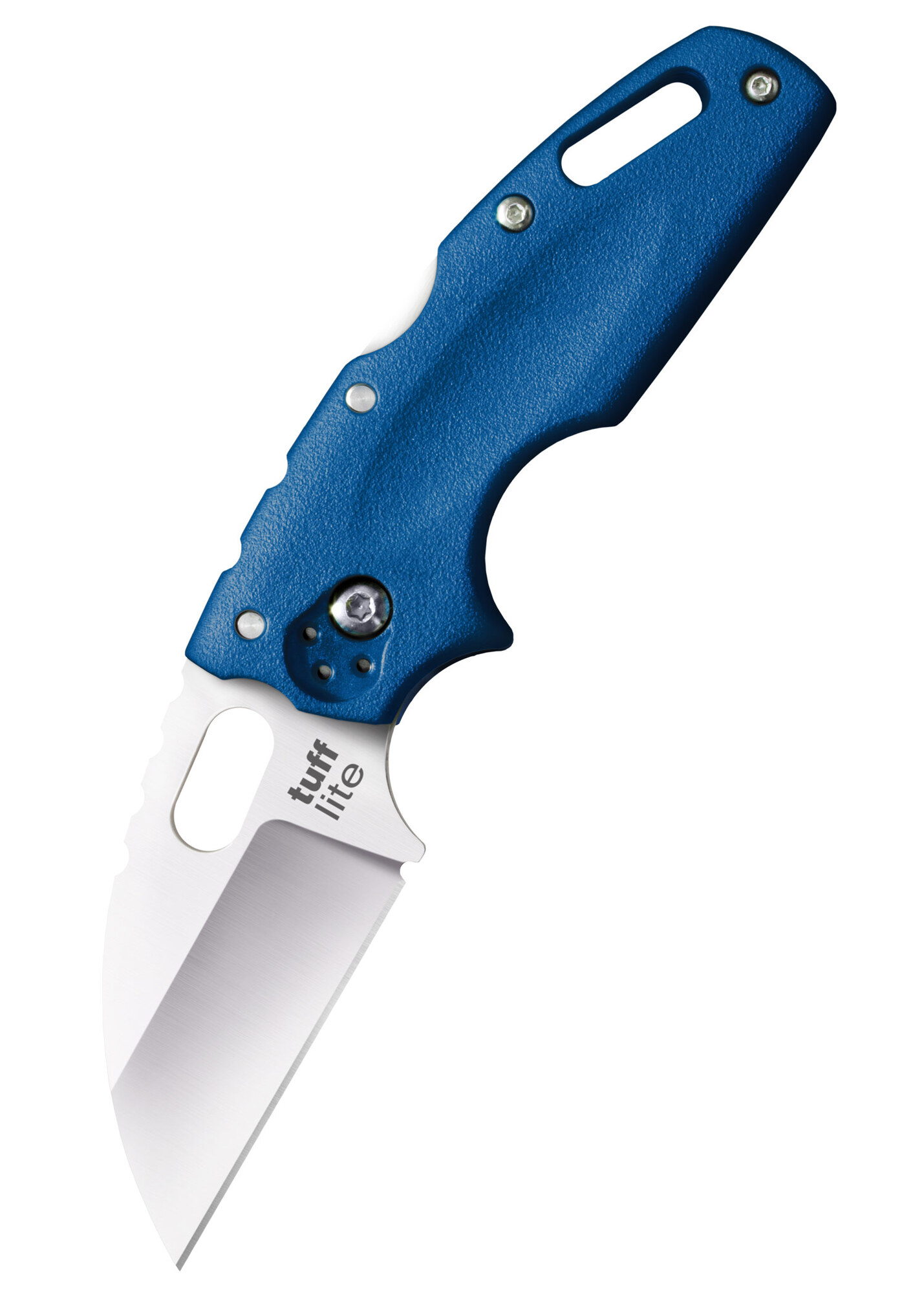 E-shop Cold Steel 20LTB Tuff Lite Plain Blue vreckový nôž 6,4 cm, modrá, Griv-Ex termoplast