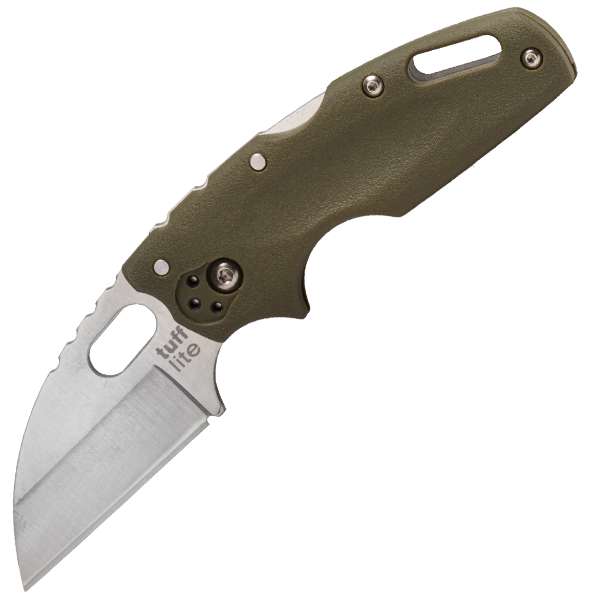 E-shop Cold Steel 20LTG Tuff Lite Plain (OD Green) vreckový nôž 6,4 cm, zelená, Griv-Ex