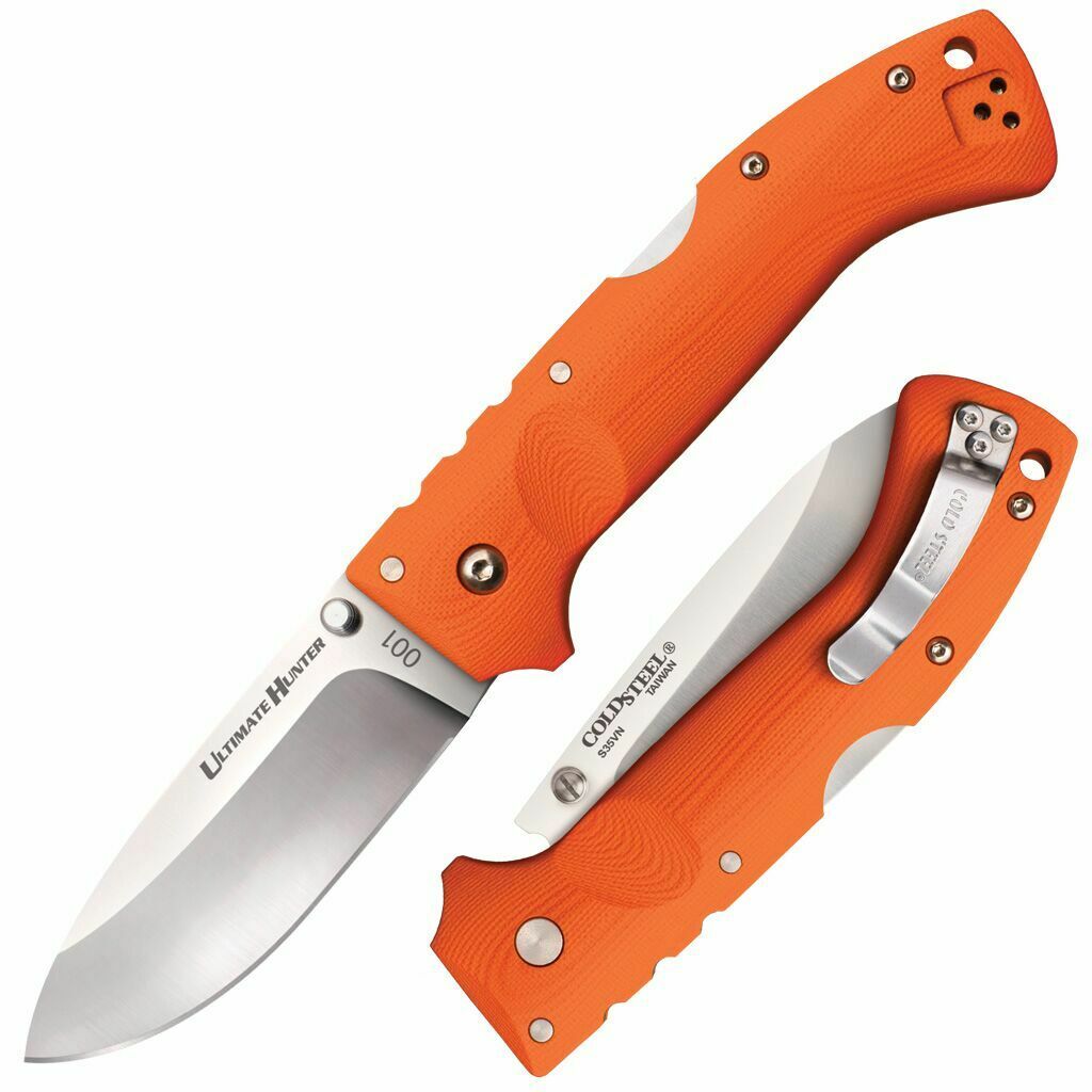 E-shop Cold Steel 30URY Ultimate Hunter Orange vreckový nôž 8,9 cm, oranžová, G10