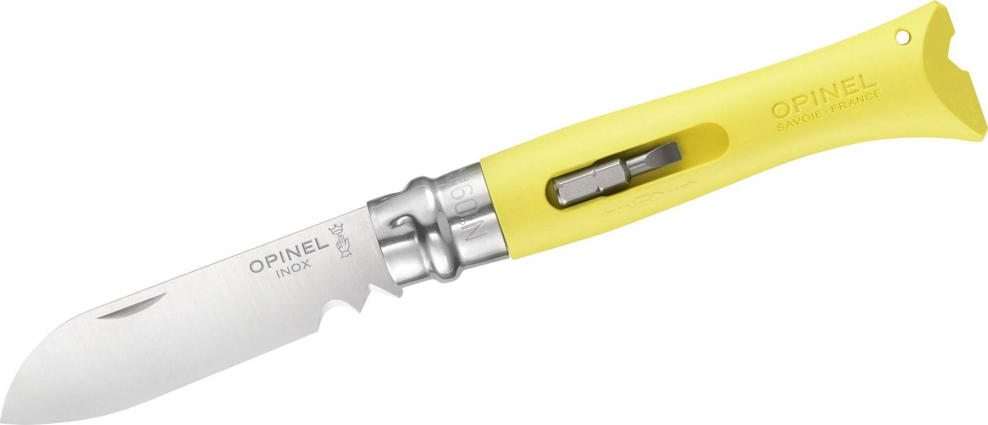 E-shop OPINEL 001804 VRI N°09 DIY Yellow vreckový multifunkčný nôž pre kutilov 8 cm, žltá, polyamid